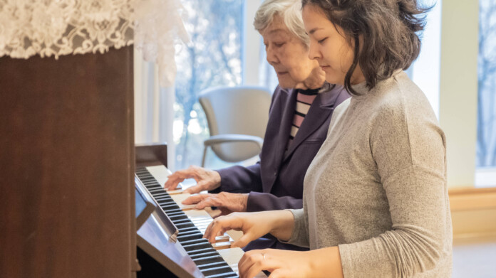 playing musical instrument for dementia ORIGINAL